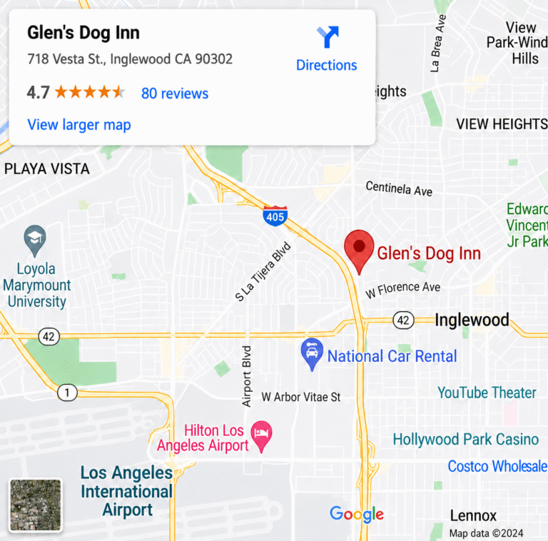 Glen's Dog Inn map